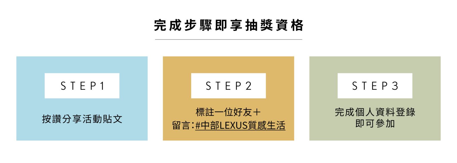 中部Lexus質感生活活動步驟